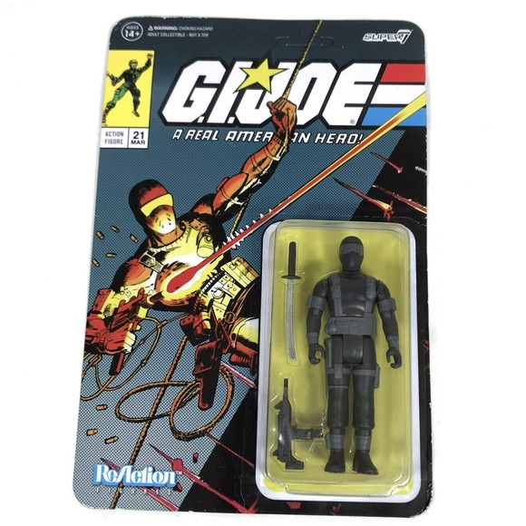 G.I. Joe SNAKE EYES 3.75" Super7 ReAction Wave 2 Action Figure Exclusive - Picture 1 of 5